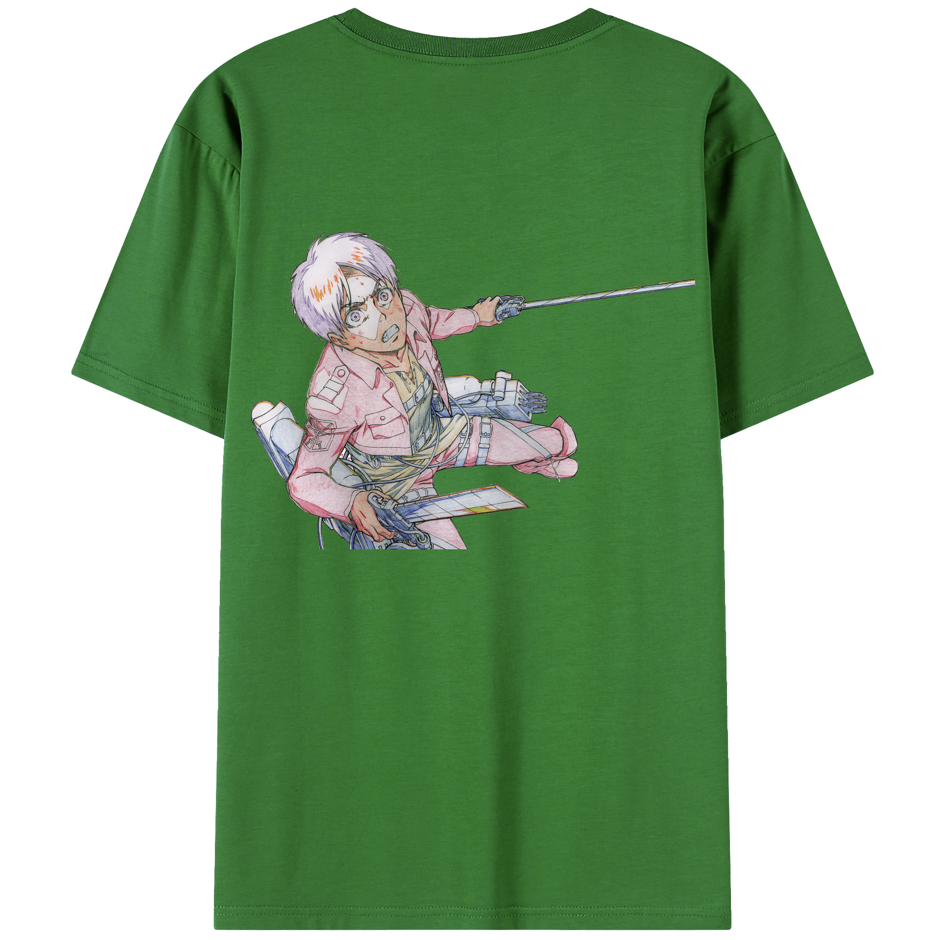 （画像用） 進撃の巨人 エレン･イェーガー Attack on Titan Eren Jäger レディース半袖Tシャツ(バックプリント)